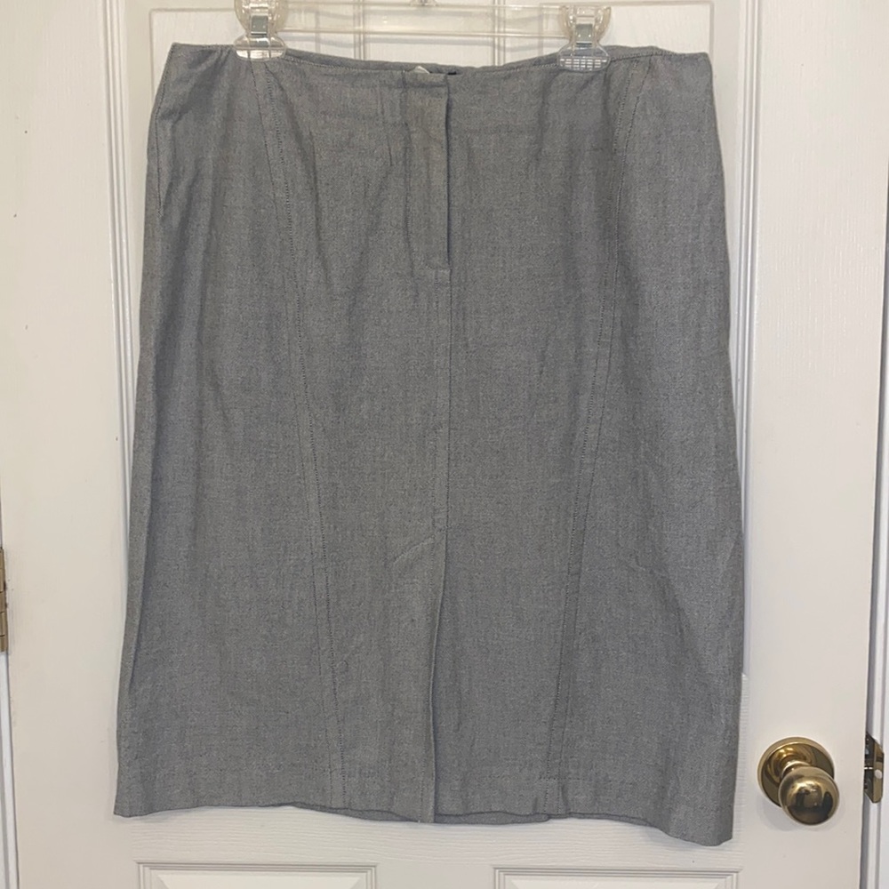 J. Crew Gray Pencil Skirt